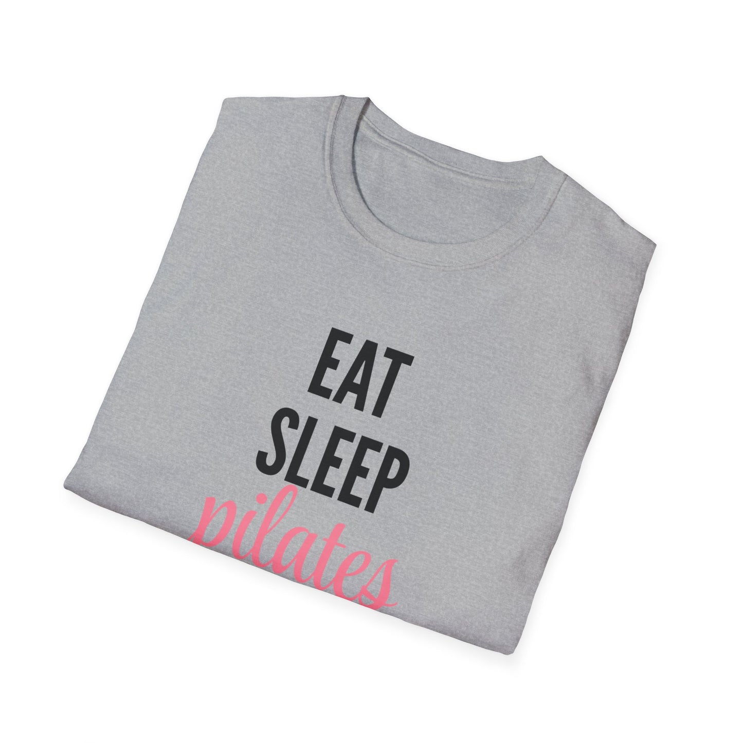 Eat Sleep Pilates Repeat T-Shirt, Motivational Workout Tee, Gift for Pilates Lovers, Fitness Apparel, Casual Unisex Shirt