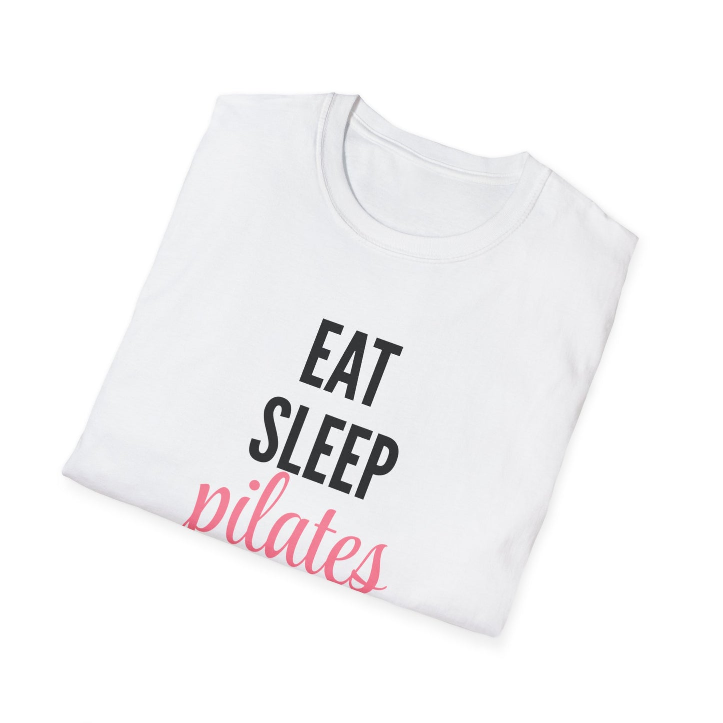 Eat Sleep Pilates Repeat T-Shirt, Motivational Workout Tee, Gift for Pilates Lovers, Fitness Apparel, Casual Unisex Shirt