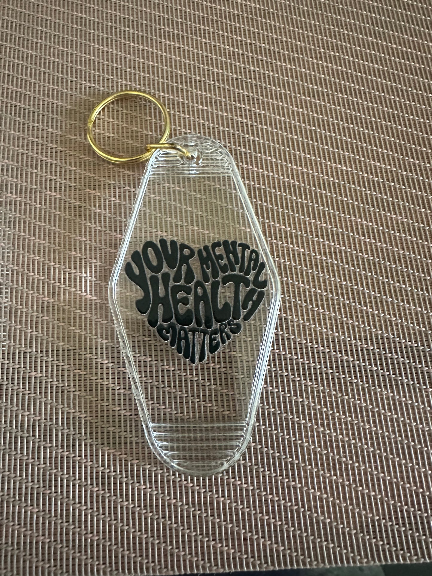 Mental Health motel keychain
