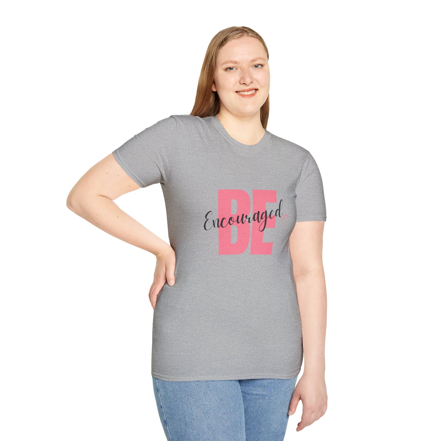 Be Encouraged Unisex T-Shirt with Heart Design