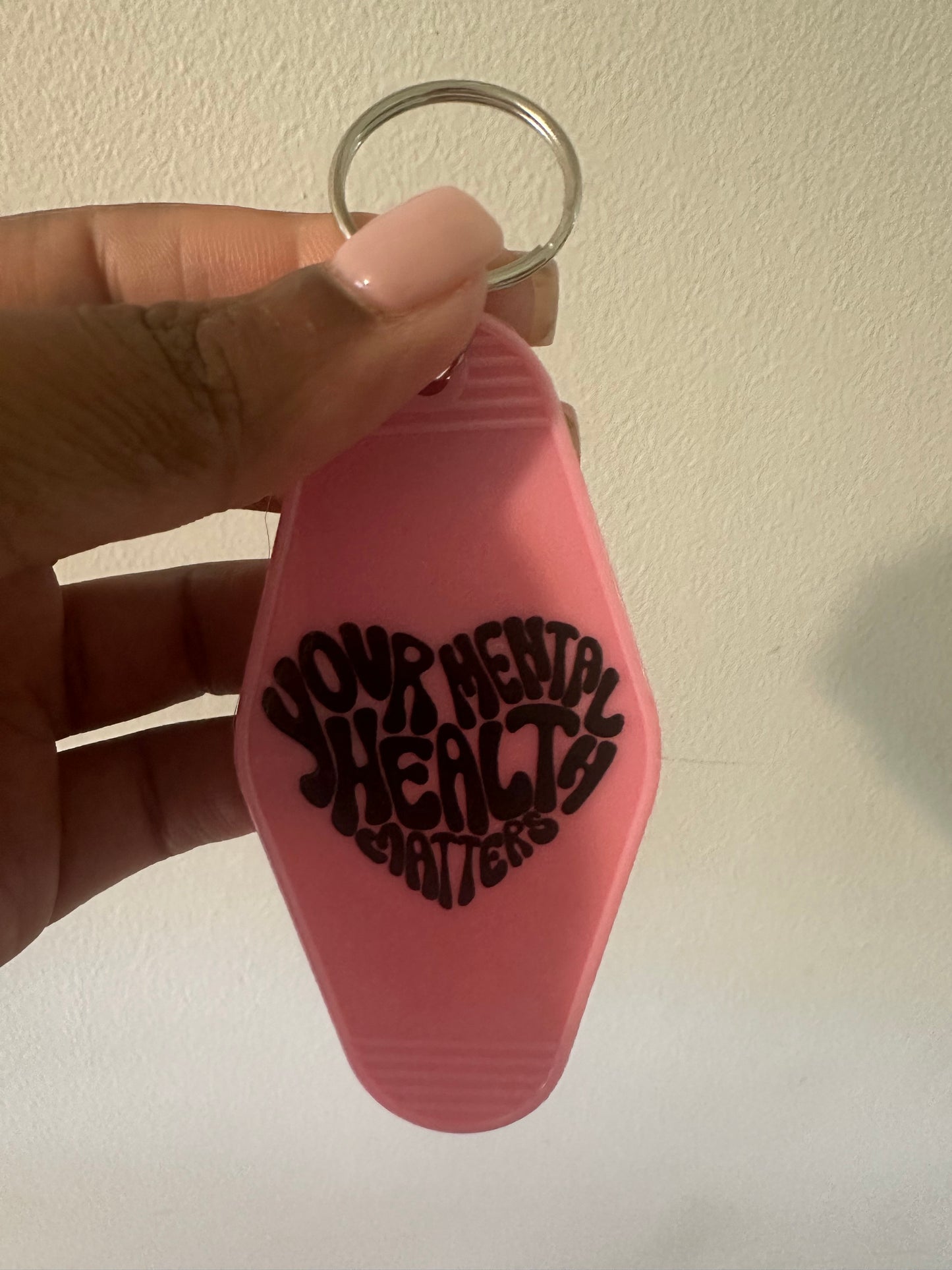 Mental Health motel keychain